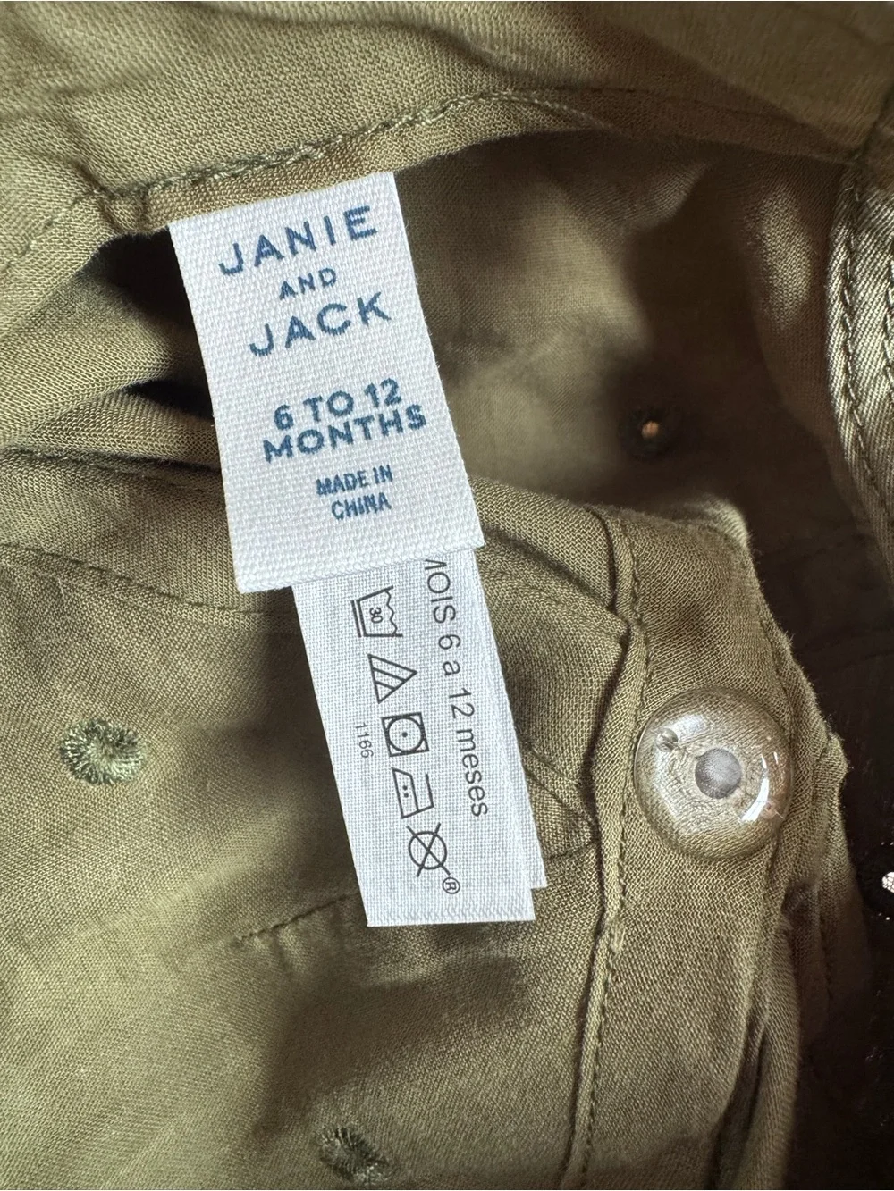 Janie and Jack Olive Green 'Montauk East Coast' Kids Baseball Cap